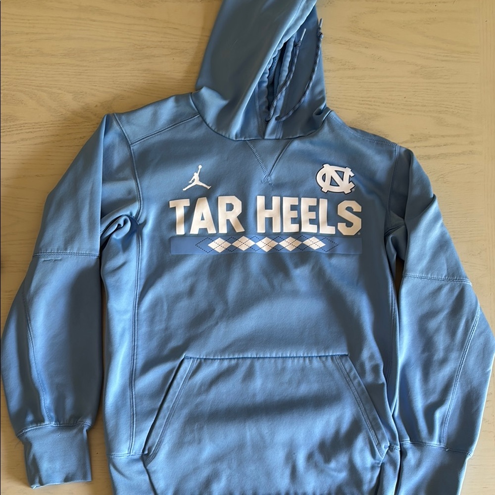 Jordan Blue Sweater with Carolina Blue Design